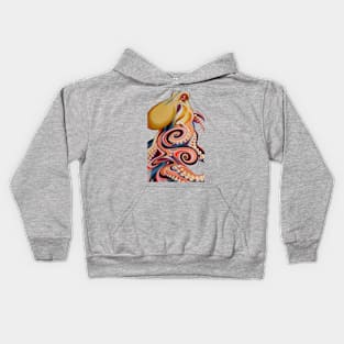 Psychedelic octopus Kids Hoodie